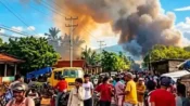 Bentrok antarwarga pecah di Desa Narasaosina dan Desa Waiburak, Pulau Adonara, Kabupaten Flores Timur, Nusa Tenggara Timur
