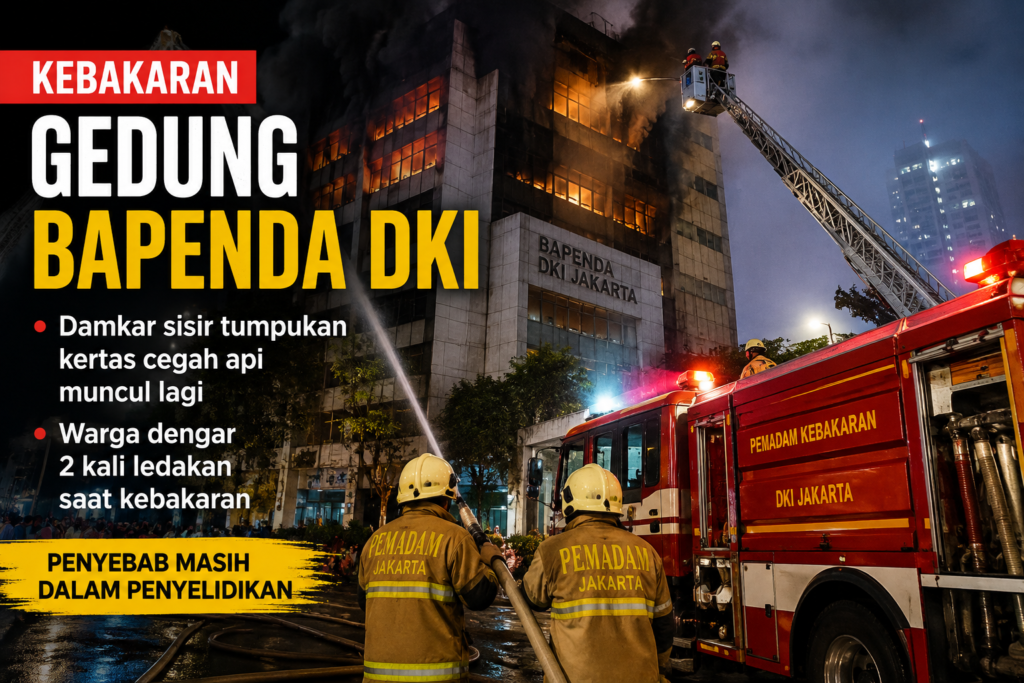 Gedung Bapenda DKI Terbakar